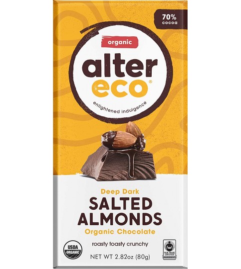 Alter Eco Dark Chocolate Almond (12x2.82OZ )