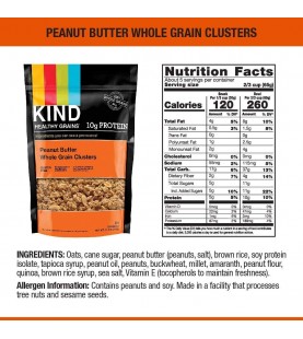 Kind Peanut Butter Wholegrain Clusters (6x11 Oz)