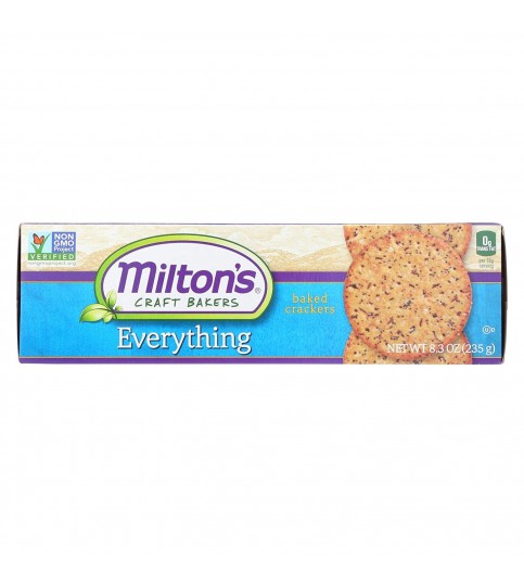 Milton's Everything Gourmet Round Crackers Multigrain (12x8.3 Oz)