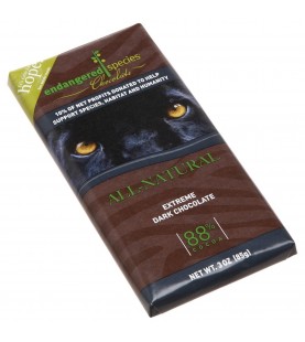 Endangered Species Ext Dark Chocolate Bar Black Panther (12x3 Oz)