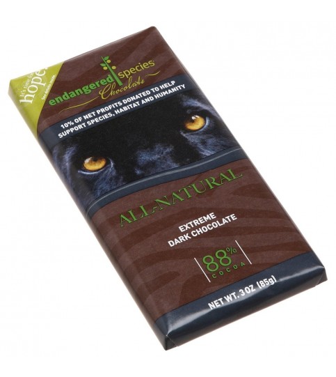 Endangered Species Ext Dark Chocolate Bar Black Panther (12x3 Oz)