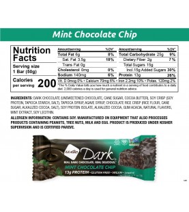 Nugo Dark Mint Chocolate Chip Nutrition Bar (12x1.76 Oz)