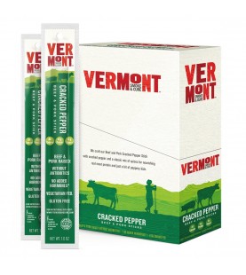 Vermont Smoke & Cure Realsticks Cracked Pepper (24x1Oz)