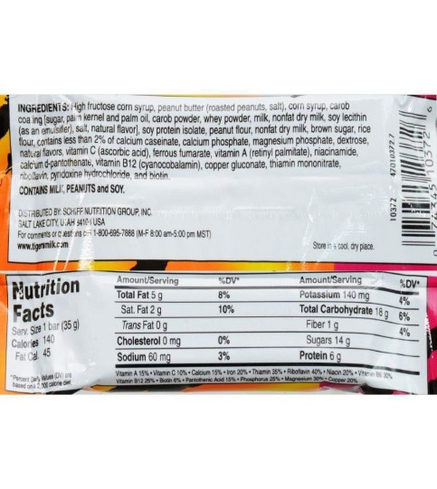 Tiger's Milk Bars Protein Rich Bar (24x1.23OZ )