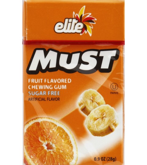 Elite Must Sf Fruit Gum (16x0.9OZ )