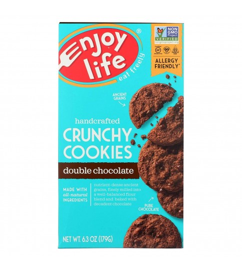 Enjoy Life Crunchy Double Chocolate Cookies (6x6.3 Oz)