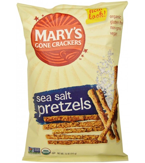 Mary's Gone Crackers Sea Salt Pretzels(12x7.5 Oz)