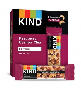 Kind Fruit & Nut Bar Raspberry Cashew & Chia Bars (12x1.4 OZ)