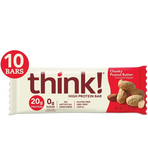 Think Baby Chunky Peanut Butter Thin Bar (10x2.1 Oz)