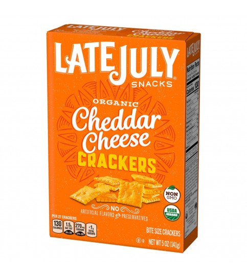 Late July Bite Size Cheddar Cheese (12x5 Oz)