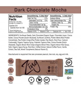 Zing Dark Chocolate Mocha Bar (12x1.76 OZ)