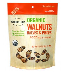 Woodstock Organic Walnut Havles and Pieces (8x5.5 Oz)