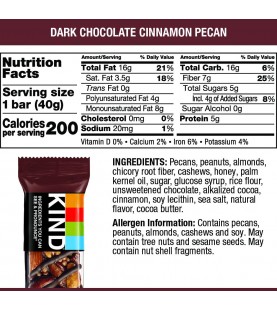 Kind Dark Chocolate Cinn Pecan (12x1.4OZ )