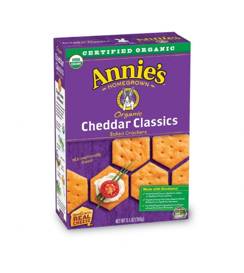 Annie's Homegrown Cheddar Bunny Classic Cracker (12x6.5 Oz)