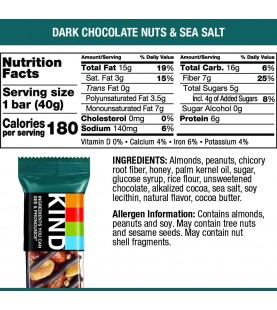 Kind Dark Chocolate Nuts SeaSalt (12x1.4OZ )