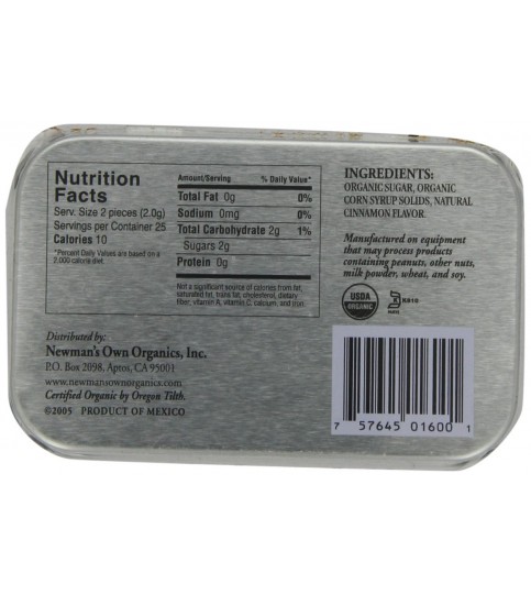 Newman's Own Cinnamon Mints (6x1.76 Oz)