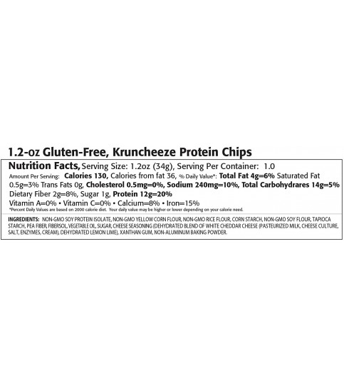 Kay's Naturals Better Balance Kruncheeze White Cheddar Cheese 1.2 Oz (6 Pack)