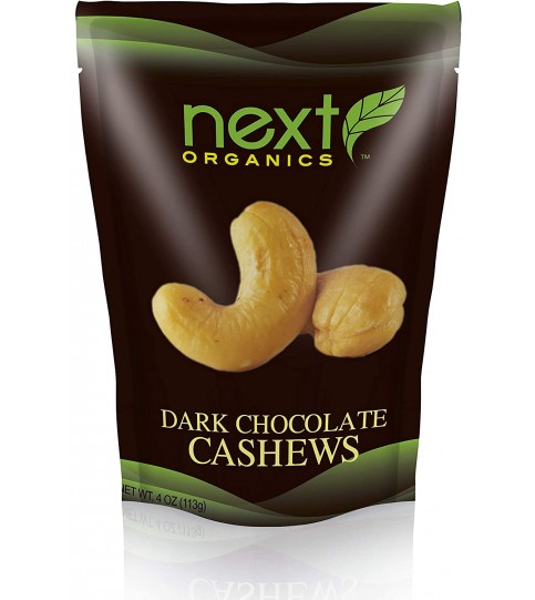 Next Organics Dark Chocolate Cashews (6x4 OZ)