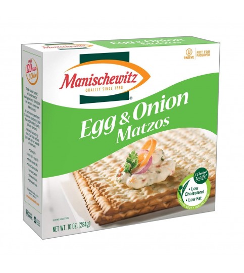 Manischewitz Matzo, Egg and Onion (12x10 OZ)