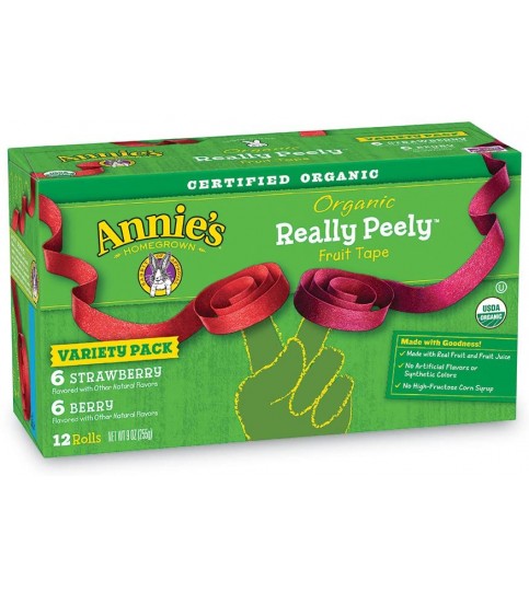 Annie's Homegrown Organic Really Peely Fruit Tape Variety Pack (6x9 OZ)