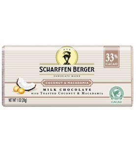 Scharffen Berger Coconut Macadamia Chocolate (18X1 OZ)