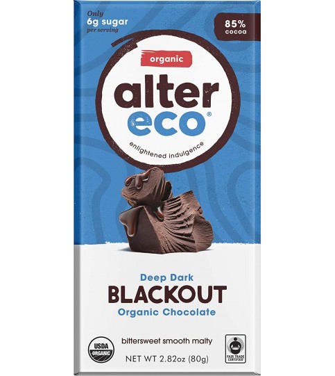 Alter Eco Dark Chocolate Blackout (12x2.82OZ )