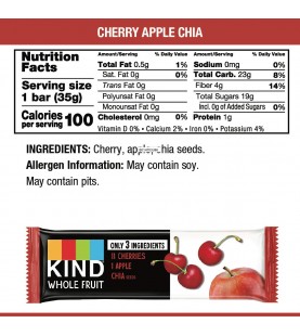 Kind Pressed Cherry Apple Chia Bar (12x1.2 OZ)