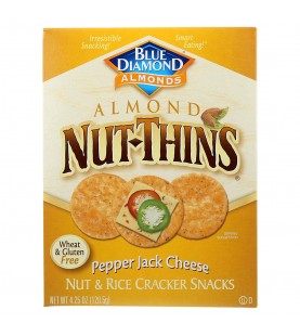 Blue Diamond Nut Thins Pepperjack Cheese Crackers (12x4.25Oz)