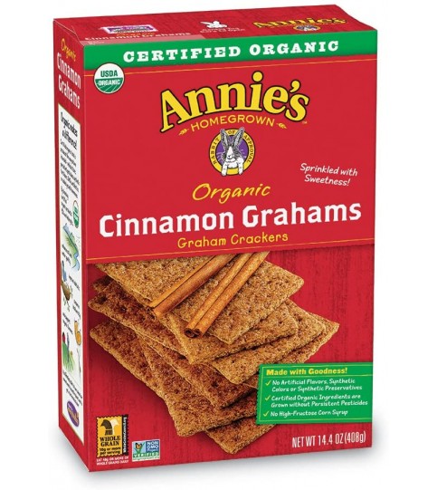 Annie's Homegrown Cinnamon Grah Crakers (12x14.4OZ )