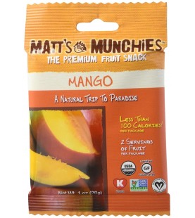 Matt's Munchies Organic Mango Fruit Snack (12x1 OZ)