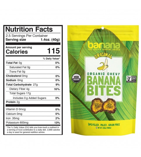 Barnana Chewy Banana Bites (12x3.5OZ )