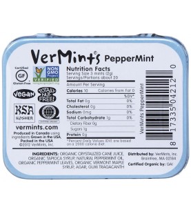 Vermints Peppermint Breathmints (6x1.41 Oz)