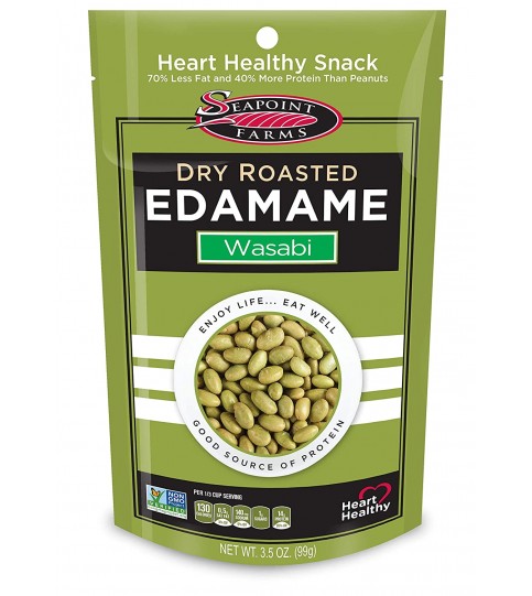 Seapoint Farms Wasabi Dry Roasted Edamame (12x3.5 Oz)