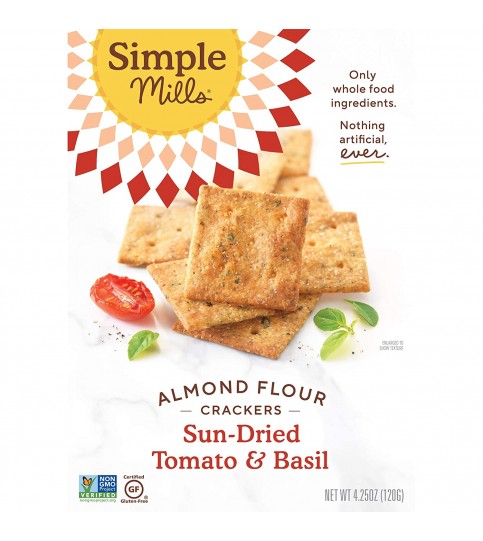 Simple Mills Sun-Dried Tomato & Basil Crackers (6X4.25 OZ)