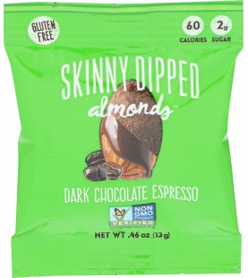 Wild Things Mini Skinny Dipped Almonds in Dark Chocolate Espresso (48x0.46 OZ)