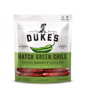 Duke's Smoked Shorty Sausages Hatch Green Chile (8x5 OZ)