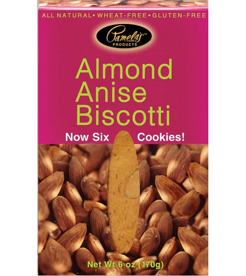 Pamela's Almond Anise Biscotti Gluten Free (8x6 Oz)