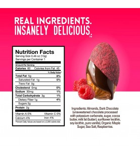 Wild Things Mini Skinny Dipped Almonds in Dark Chocolate Raspberry (48x0.46 OZ)