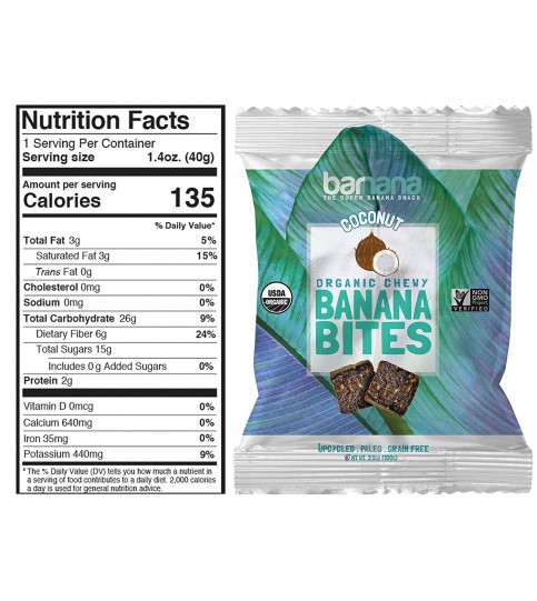 Barnana Og2 Coconut Chewy Banana (12x1.4Oz)