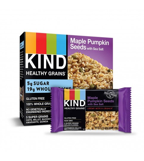 Kind Gran Bar, Maple Pmkn Sd W/Sslt (8/5x1.2 OZ)