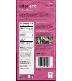 Alter Eco Deep Dark Sea Salt Organic Chocolate (12x2.82 OZ)
