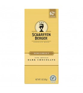 Scharffen Berger Semi Sweet Chocolate Bar (12x3OZ )