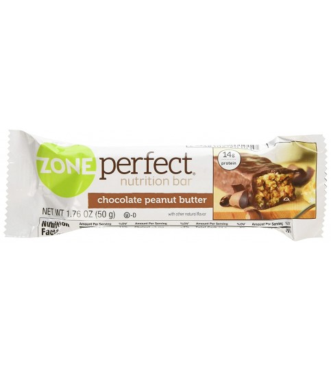 Zone Choc Peanut Butter Nutrition Bar (12x1.76 Oz)