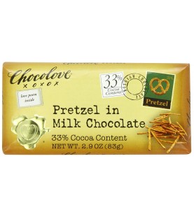 Chocolove Pretzel Milk Chocolate (12x2.9OZ )