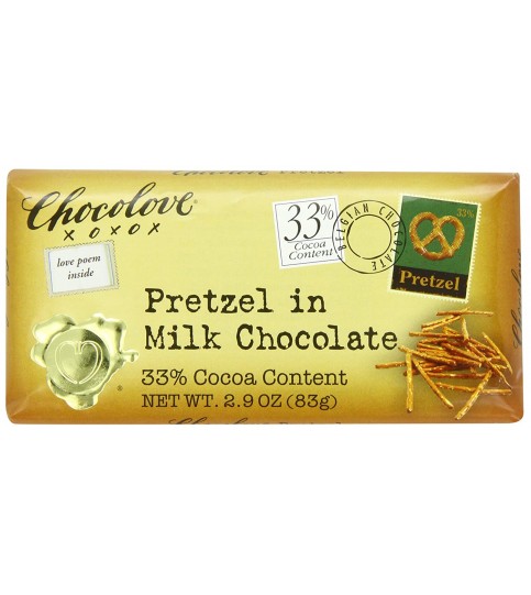 Chocolove Pretzel Milk Chocolate (12x2.9OZ )