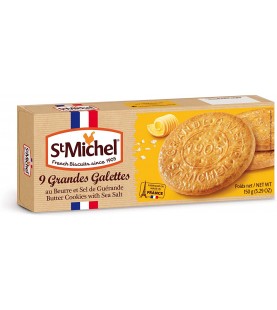 St Michel La Grande Galette Salted Butter Cookies (12x5.29 OZ)