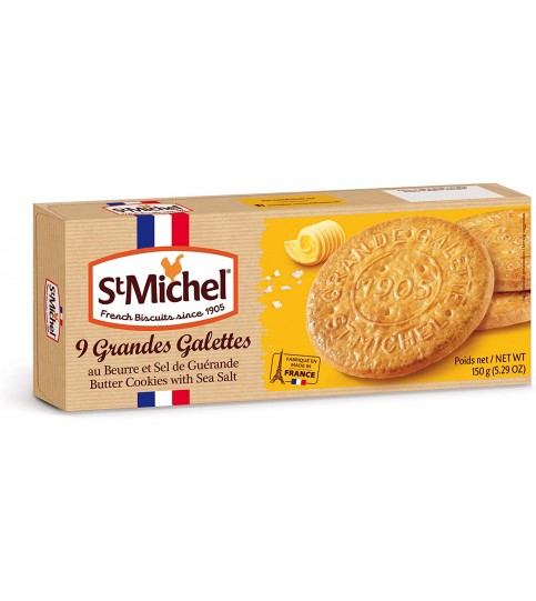 St Michel La Grande Galette Salted Butter Cookies (12x5.29 OZ)