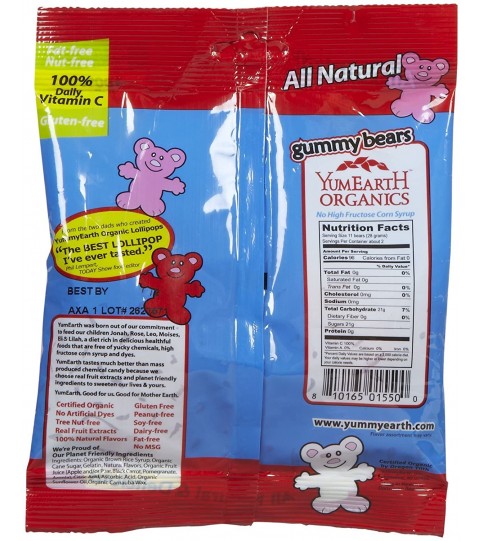 Yummy Earth Gummy Bears (12x2.5OZ )