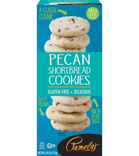 Pamelas Pecan Shortbread Wheat Free/Gluten Free