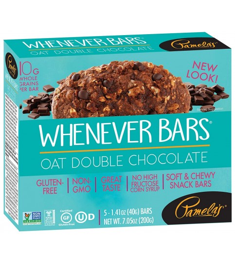 Pamela'S Products Oat Double Chocolate Whenever Bar (6X5 Ct)